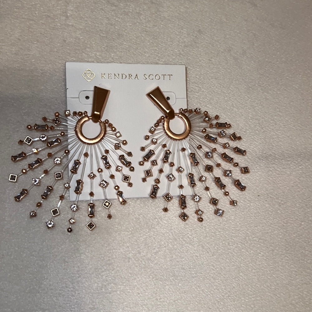 Kendra Scott Fabia Rose Gold Earrings